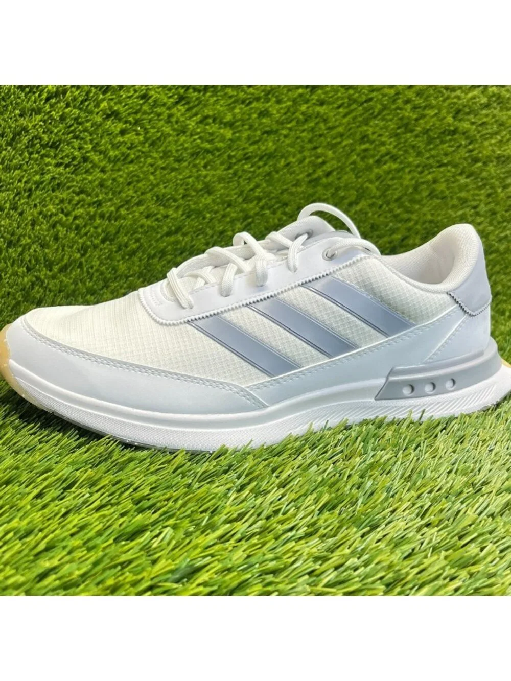 Adidas S2G SL 24 Mens Size 10 Cloud White Silver Running Spikeless Golf Shoes